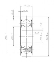 Подшипник Генераторные подшипники Подшипник B15-86AT1XDDG3 W-G01 по выгодным ценам Лобня